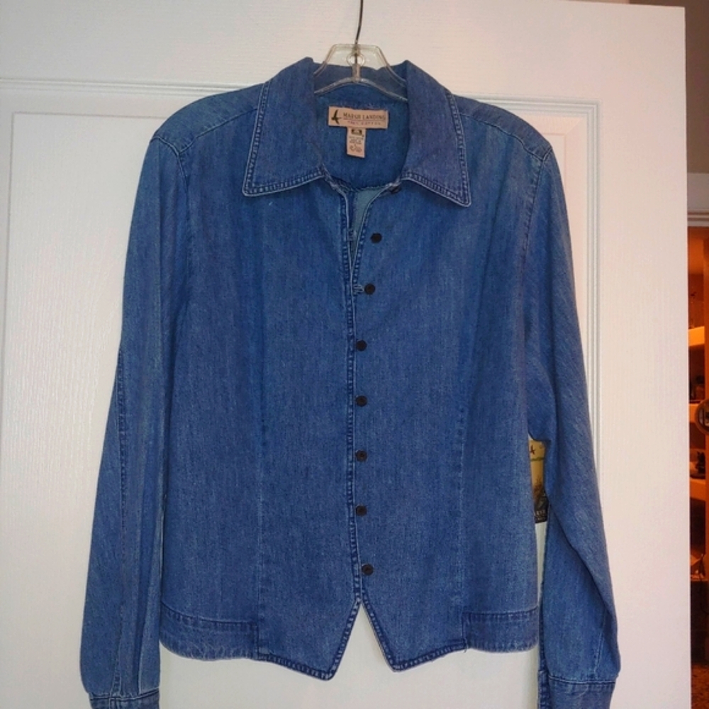 Marsh Landing NWT Loop Buttonhole Shirt-Jac Large